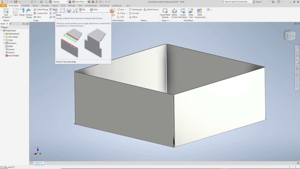 15 Autodesk Inventor 2020 Sheet Metal - Convert To Sheet Metal