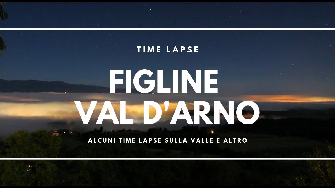 Figline Valdarno, time lapse 4k uhd