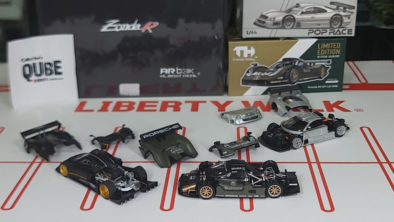 V2 Compares Ep9 AlmostReal ZondaR vs TrendHobby Porsche 911 GT1 LM vs PopRace CLK GTR