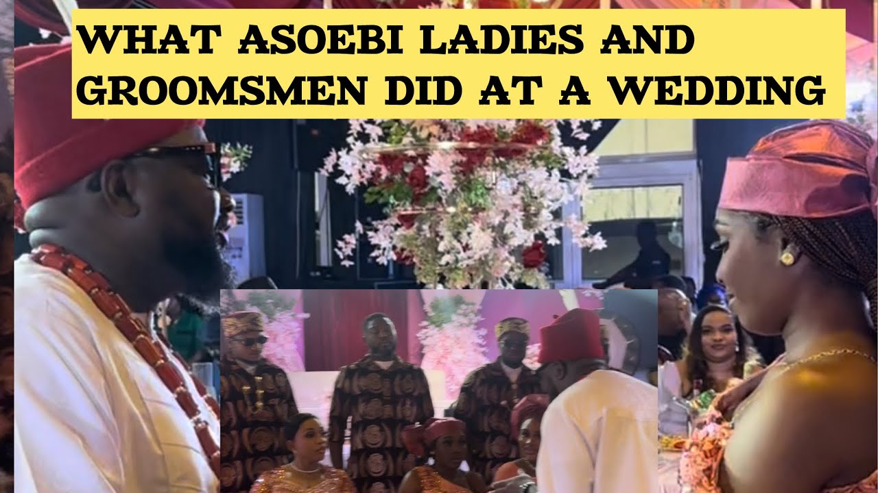 ASOEBI LADIES AND GROOMSMEN DID THIS AT THEIR FRIENDS WEDDING 💒 