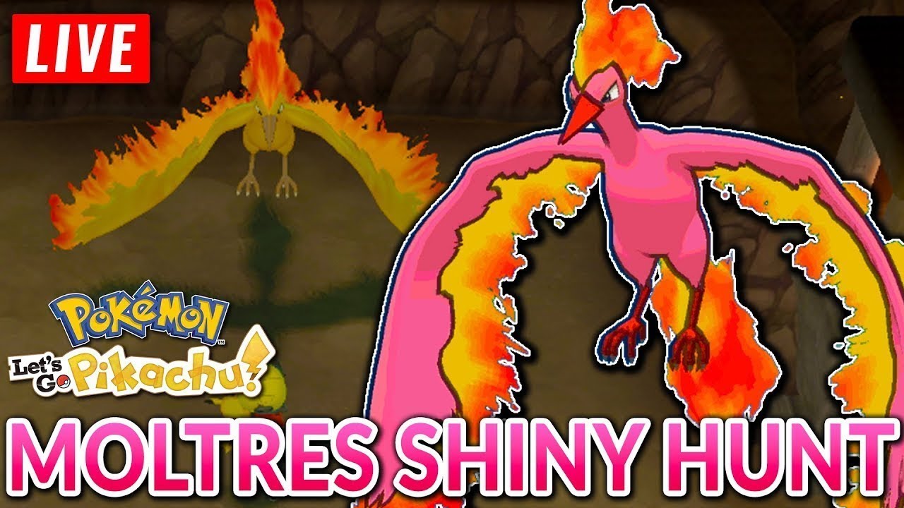 SPOOKY CHICKEN HUNT - Shiny Hunting Moltres in Let's Go!