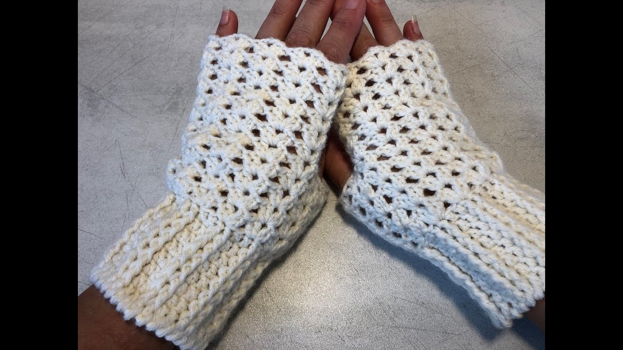 Mitaines au crochet @Alextitia Tuto Crochet