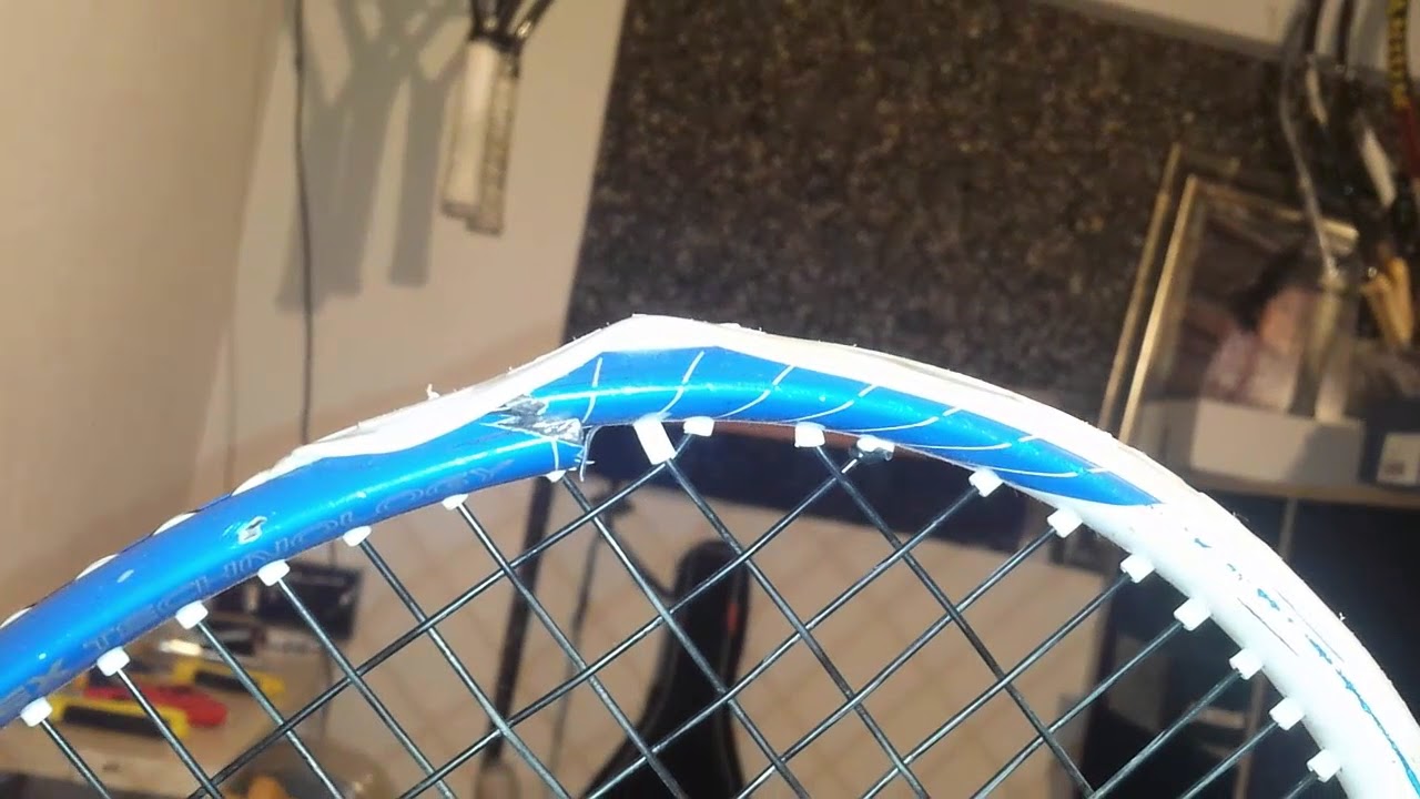 Reparacion  de raqueta de tenis frontenis con  carbono