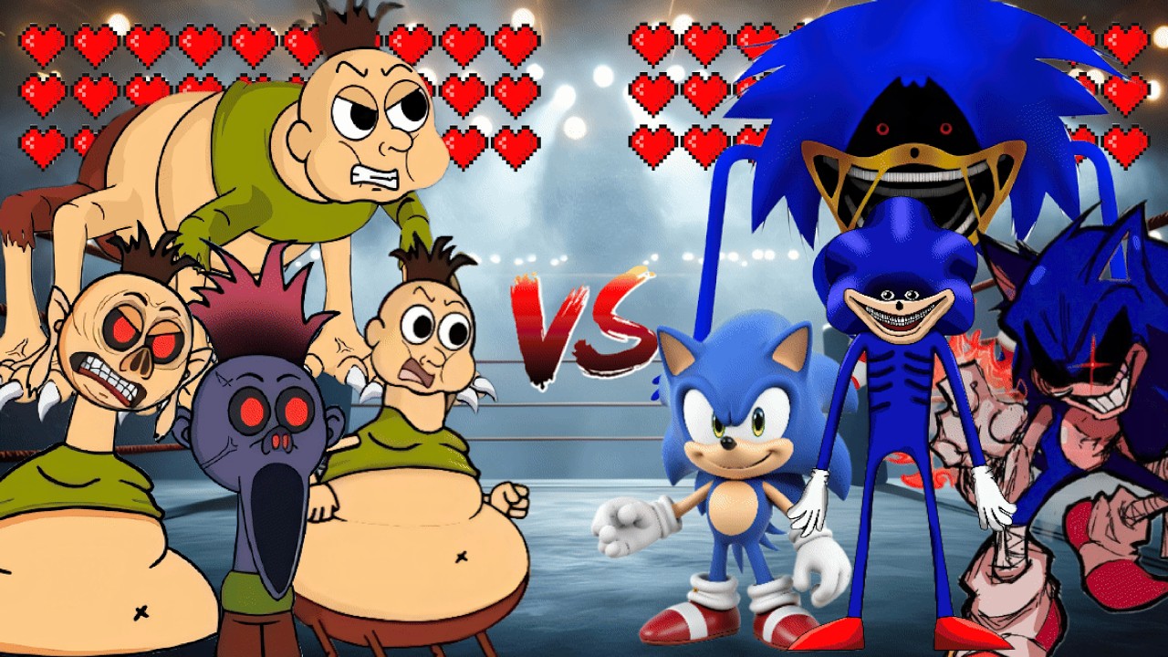 hamoodhabibi Monster Evolution vs Sonic Monster Evolution #sonic #battles #vs #hamoodhabibi