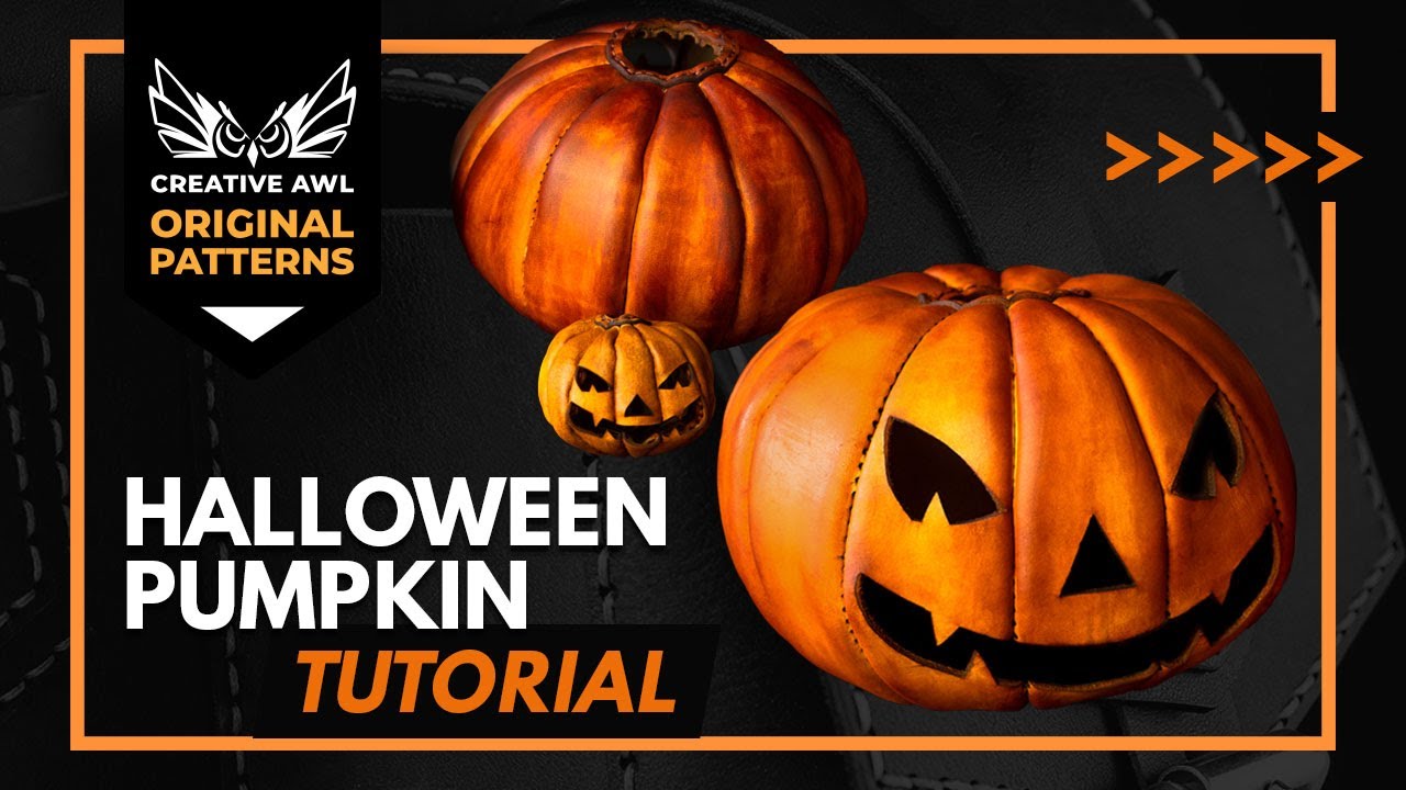 How to make Pumpkin out of leather  PDF Pattern