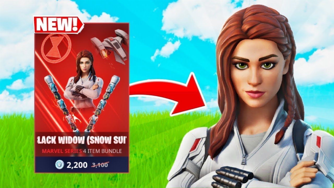 New Black Widow Snow Suit Skin!! Solo Dub!! - Fortnite: Battle Royale Gameplay