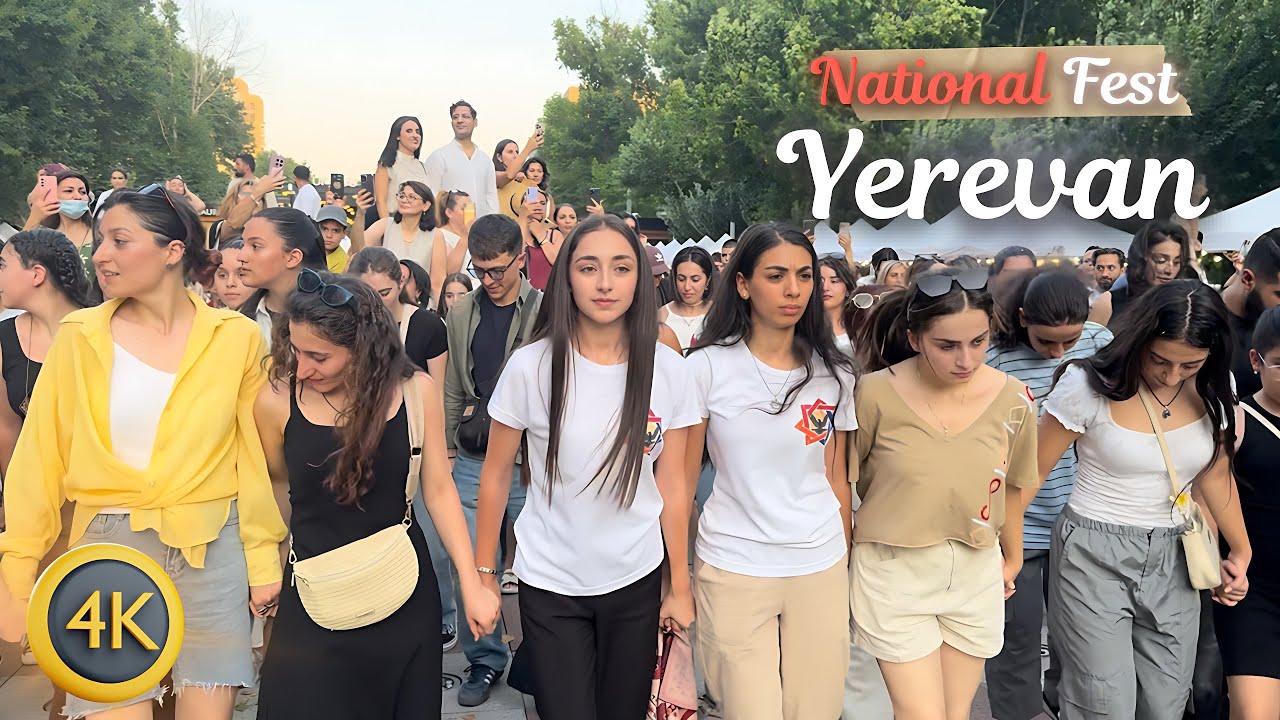 [4K] What Yerevan Looks Like During a National Festival | Crowds, Culture and Music Everywhere!