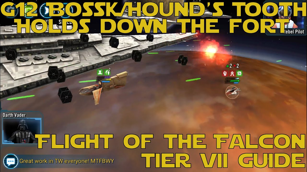Minimal-ish Guide for 7* Han's Millennium Falcon - Why Bossk at G12 will carry this event
