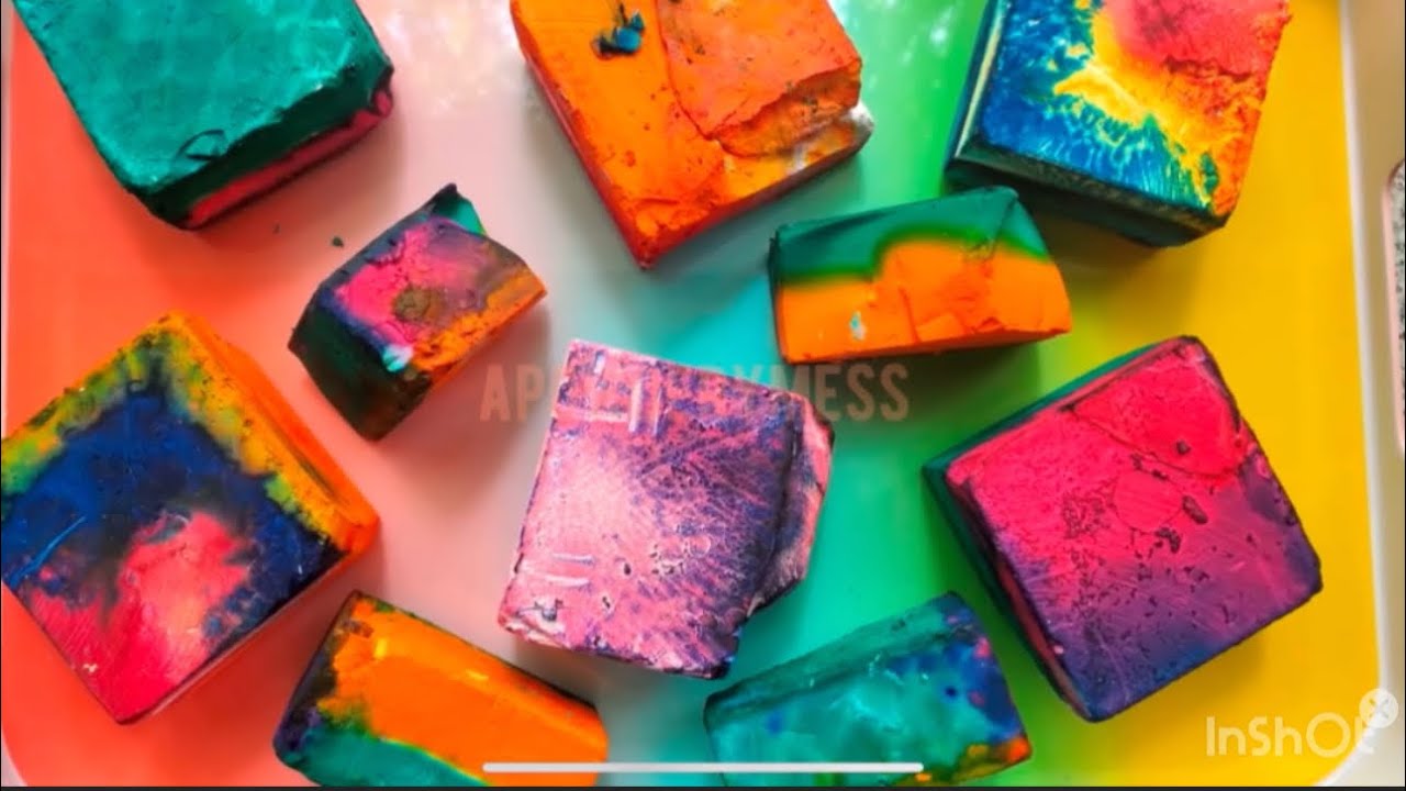 Plain Chalk | Dyed Chalk | Satisfying Gym Chalk Crumbles | Ashmiredits 🤍