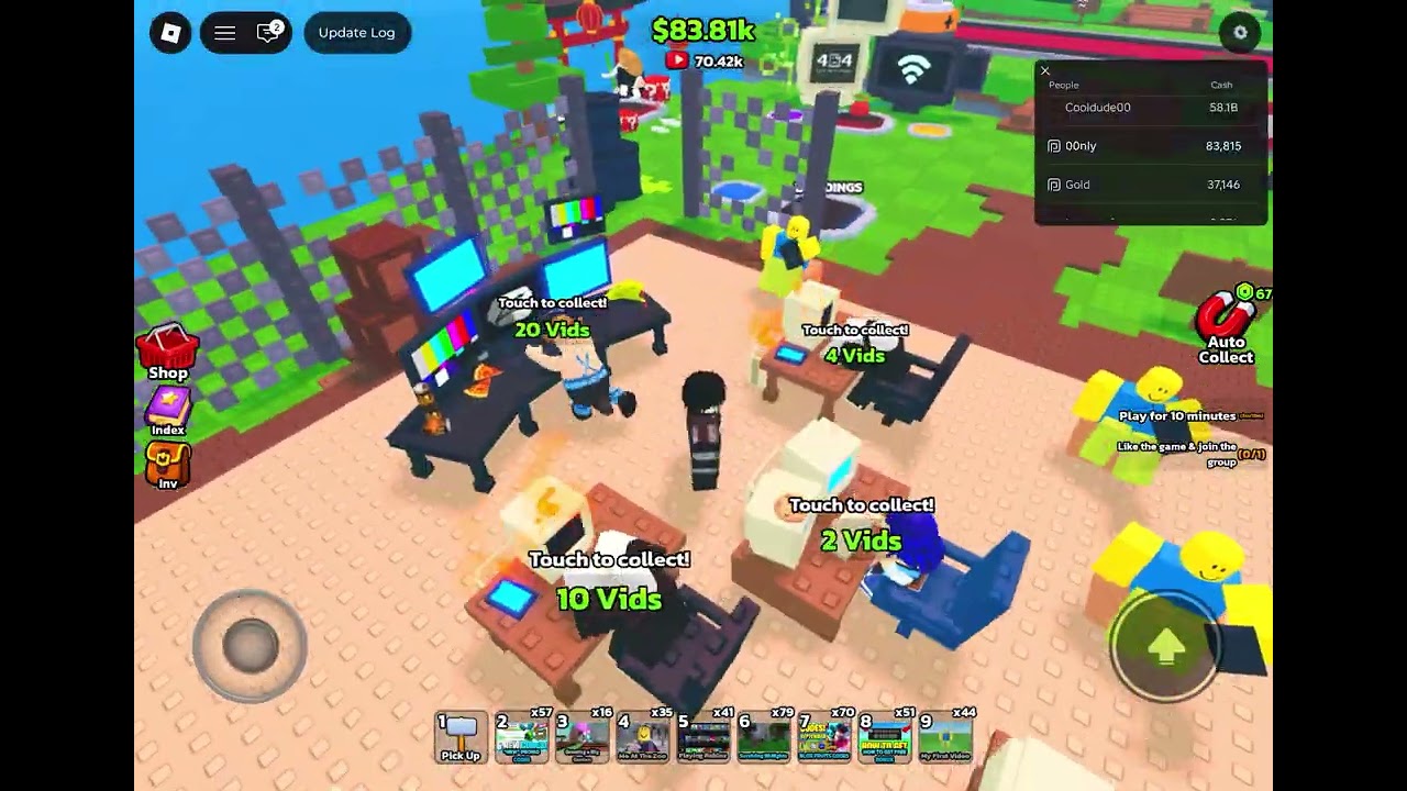 I became a YouTuber in Roblox 