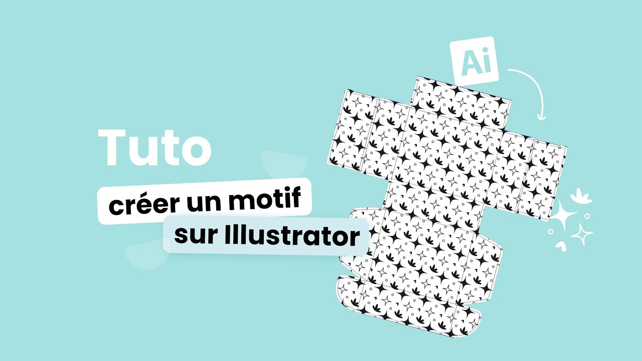 TUTO : La réalisation d'un MOTIF sur Illustrator ✨​ 🖥️​