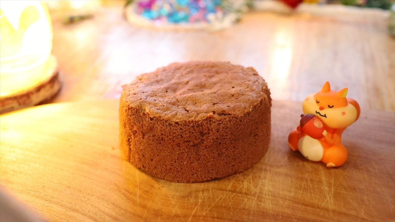 卵1個で作れる12㎝簡単☆米粉のチョコスポンジケーキ（米粉ショコラジェノワーズ）の作り方☆4号サイズ【グルテンフリー】｜Coris cooking