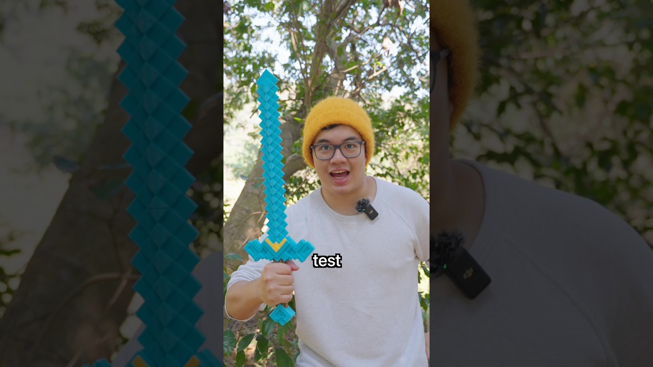 Let&rsquo;s Test Minecraft Swords IRL&hellip;🧐⚔️ #minecraft