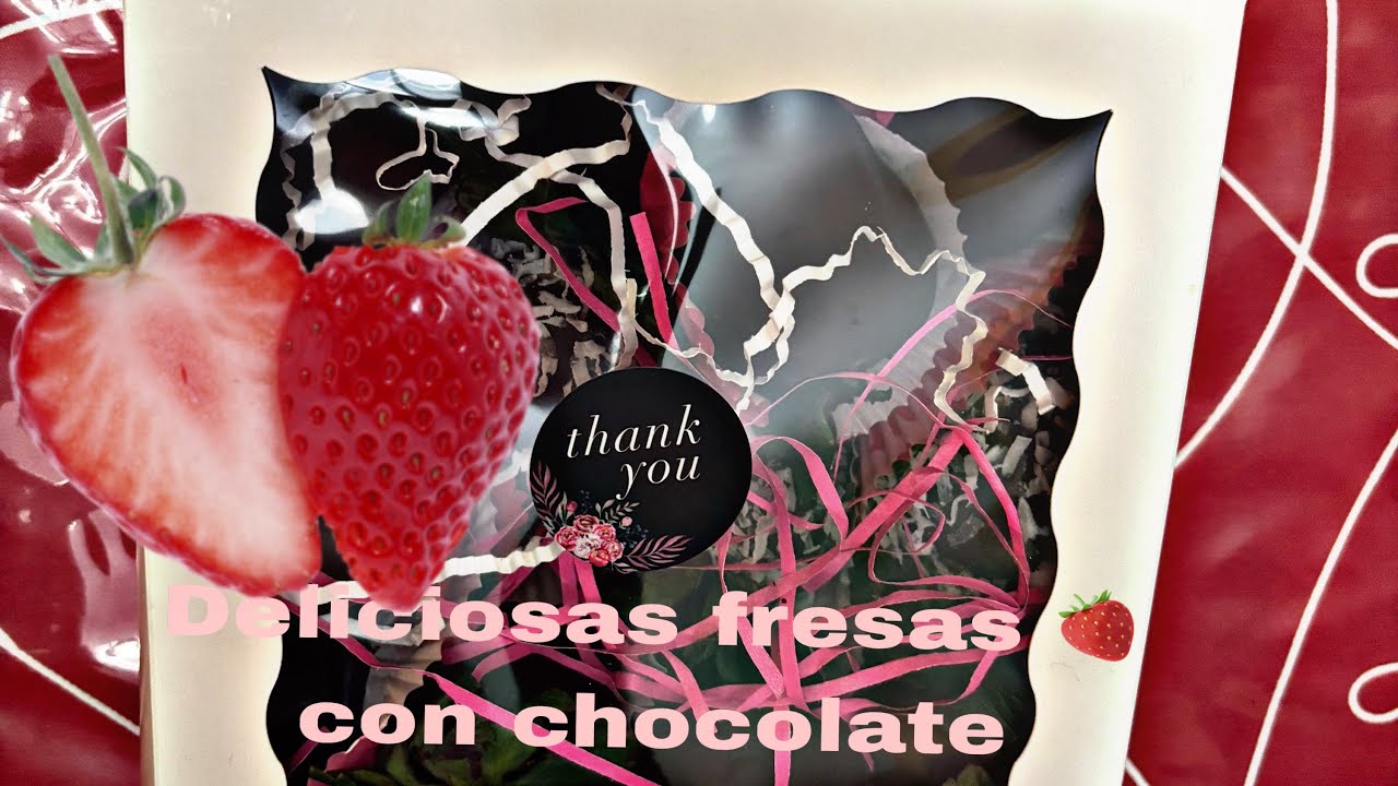 Fresas 🍓 con chocolate y coco 