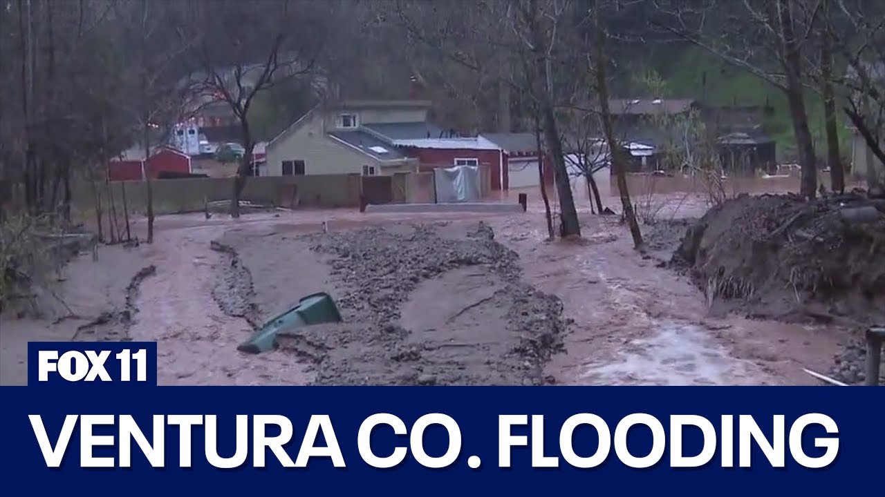 Flooding in Ventura County as rain comes to Southern California