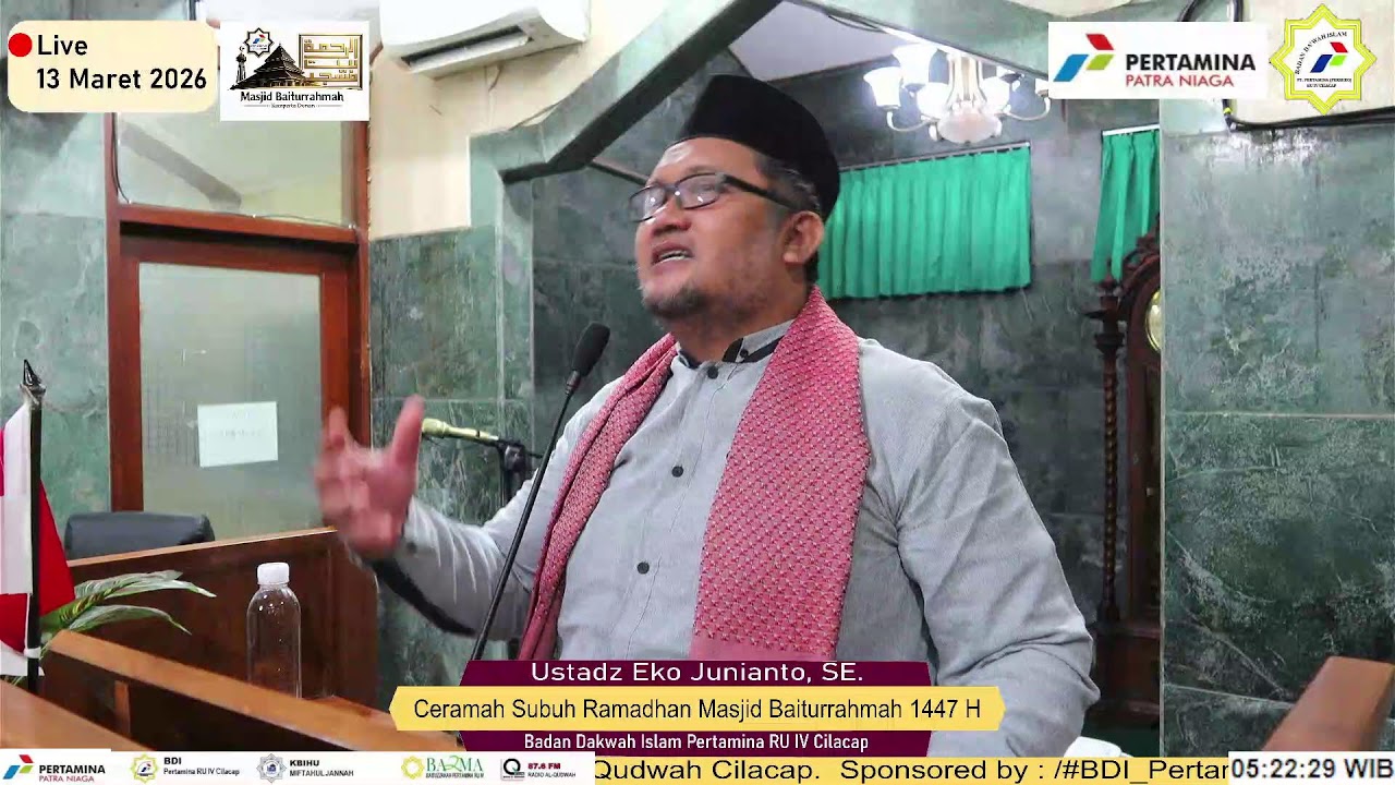 Ceramah Subuh Ramadhan Masjid Baiturrahmah 1447 H., Ustadz Eko Junianto, SE.