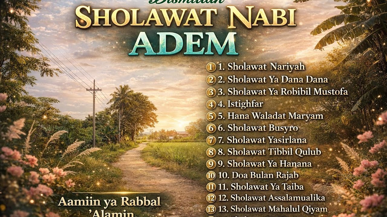SHOLAWAT PELANCAR USAHA - MUSTAJAB DI WAKTU SORE & MALAM | SHOLAWAT NABI MERDU TERBARU 2026