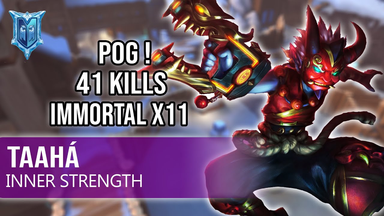 POG !!! 41 Kills Immortal X11 Taahá Talus Paladins Competitive (Diamond) INNER STRENGTH