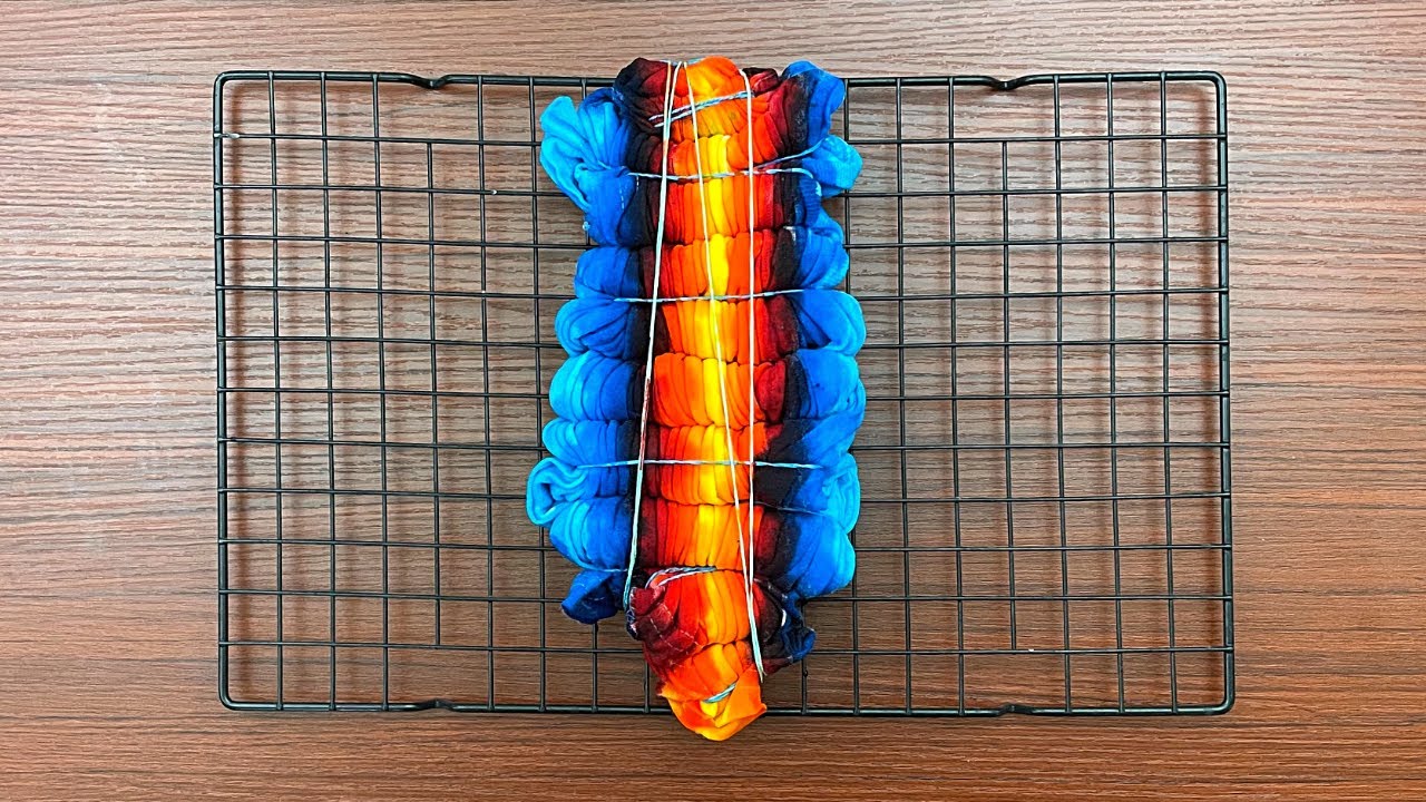 Tie-dye pattern : Fire & Water (Ripple Variant)