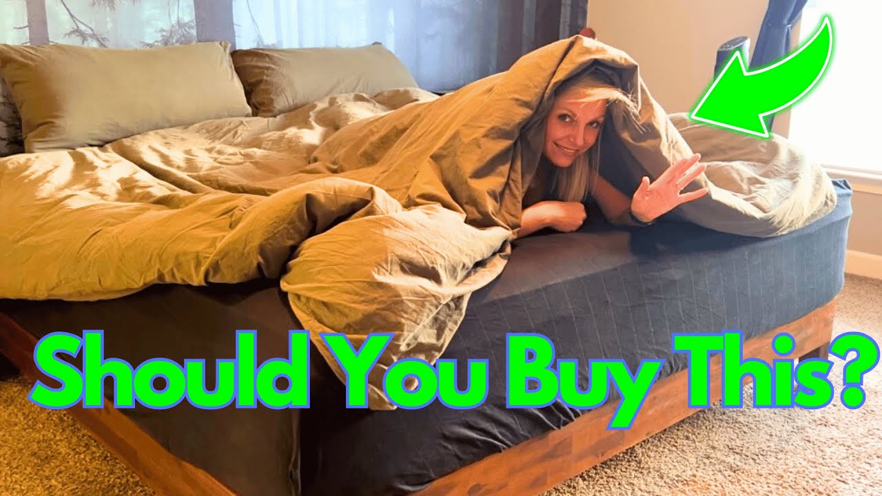 MKXI Shabby Chic Duvet Cover Textured Linen Look Soft Cotton Bedding Set Review!  Olive Green :)