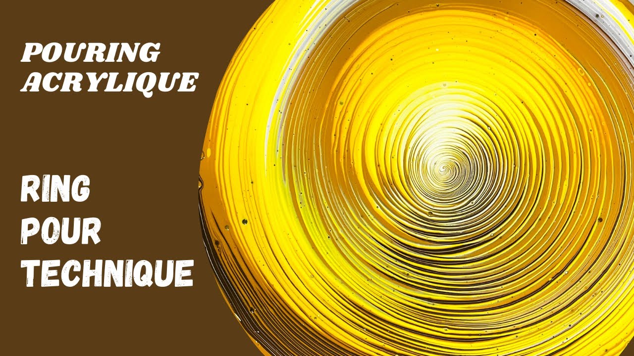 Ring Pour Technique / Fluid Art For Begeinners