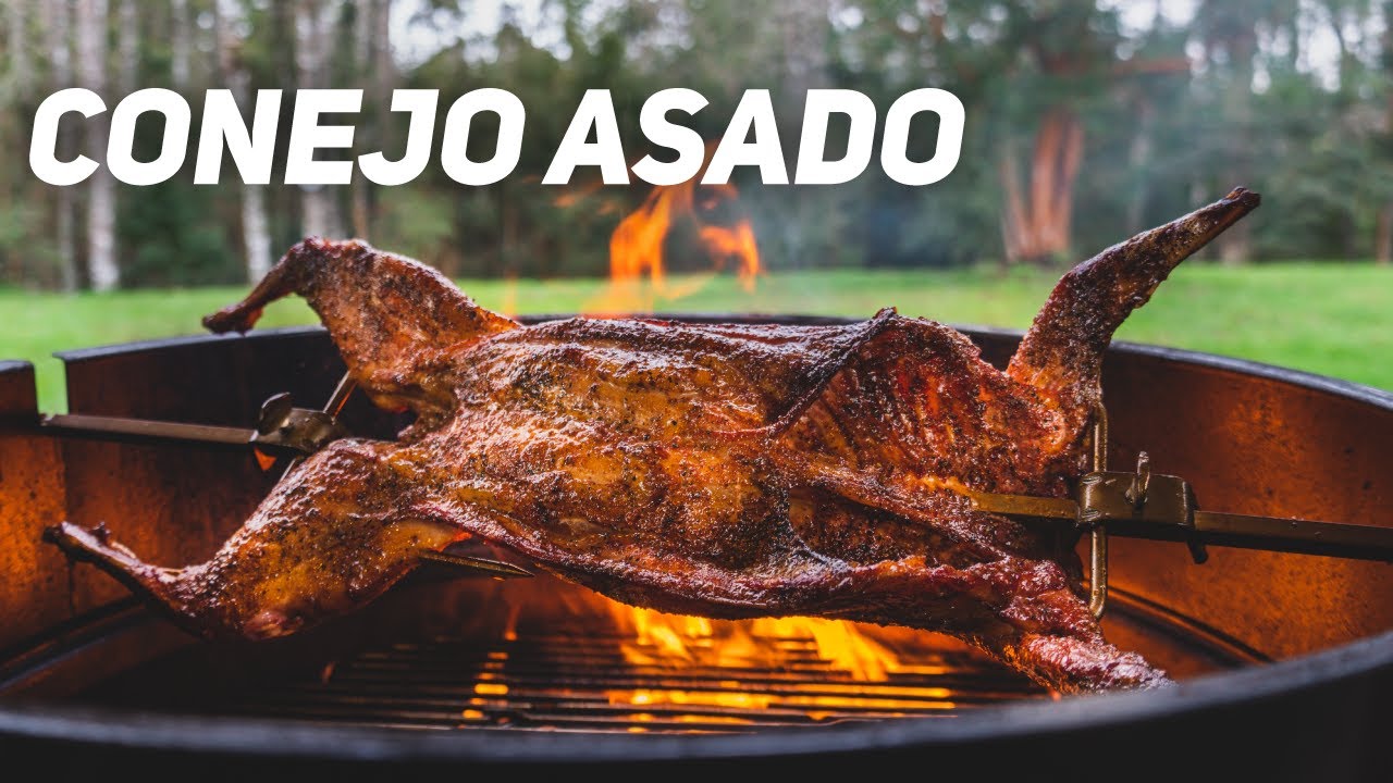 Conejo a las Brasas. 2 métodos, Parrilla y Spiedo
