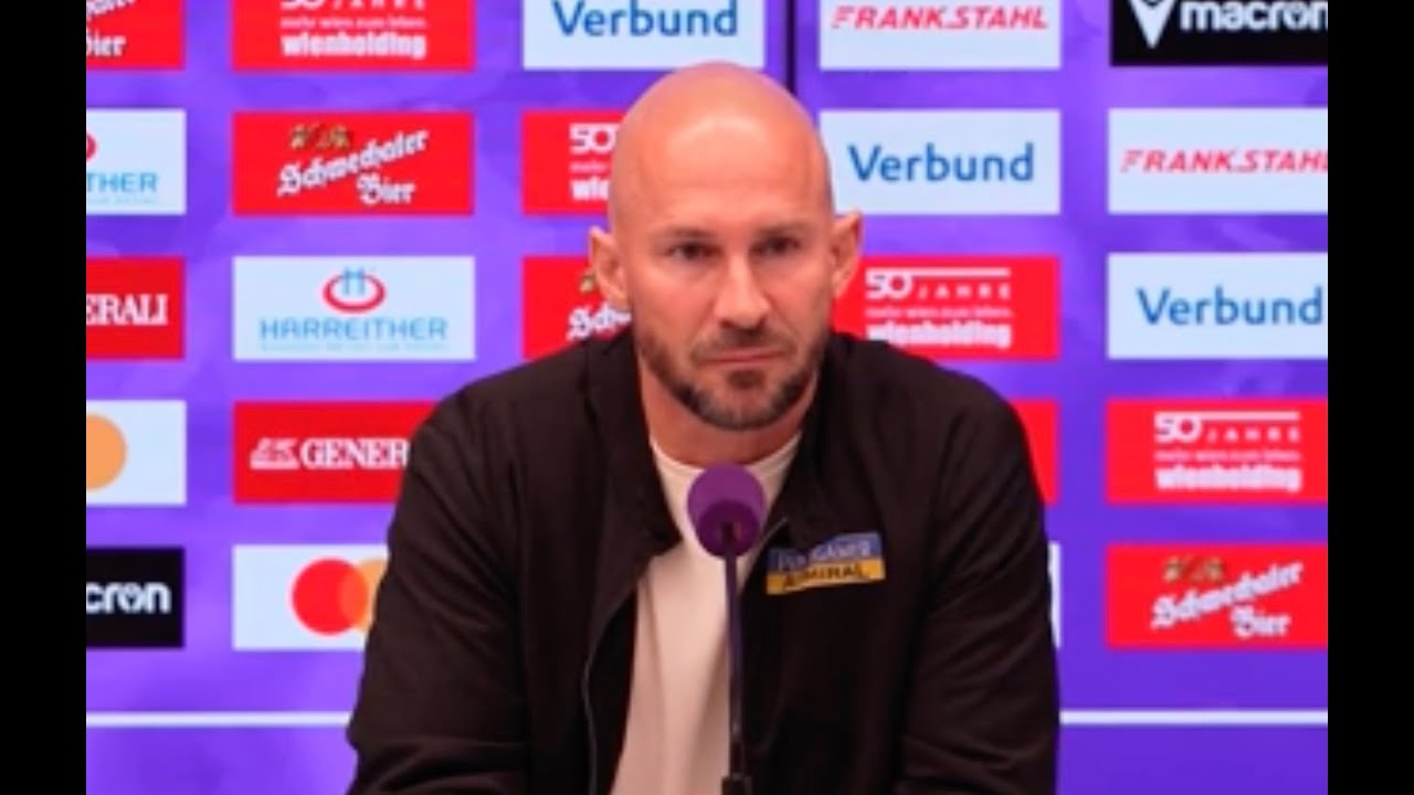 Pressekonferenz mit SK Sturm Graz-Trainer Christian Ilzer nach dem Unentschieden bei FK Austria Wien