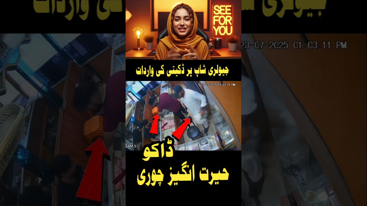 Jewelry Shop Robbery Caught on Camera | 2 Armed Dacoits Loot Everything😱