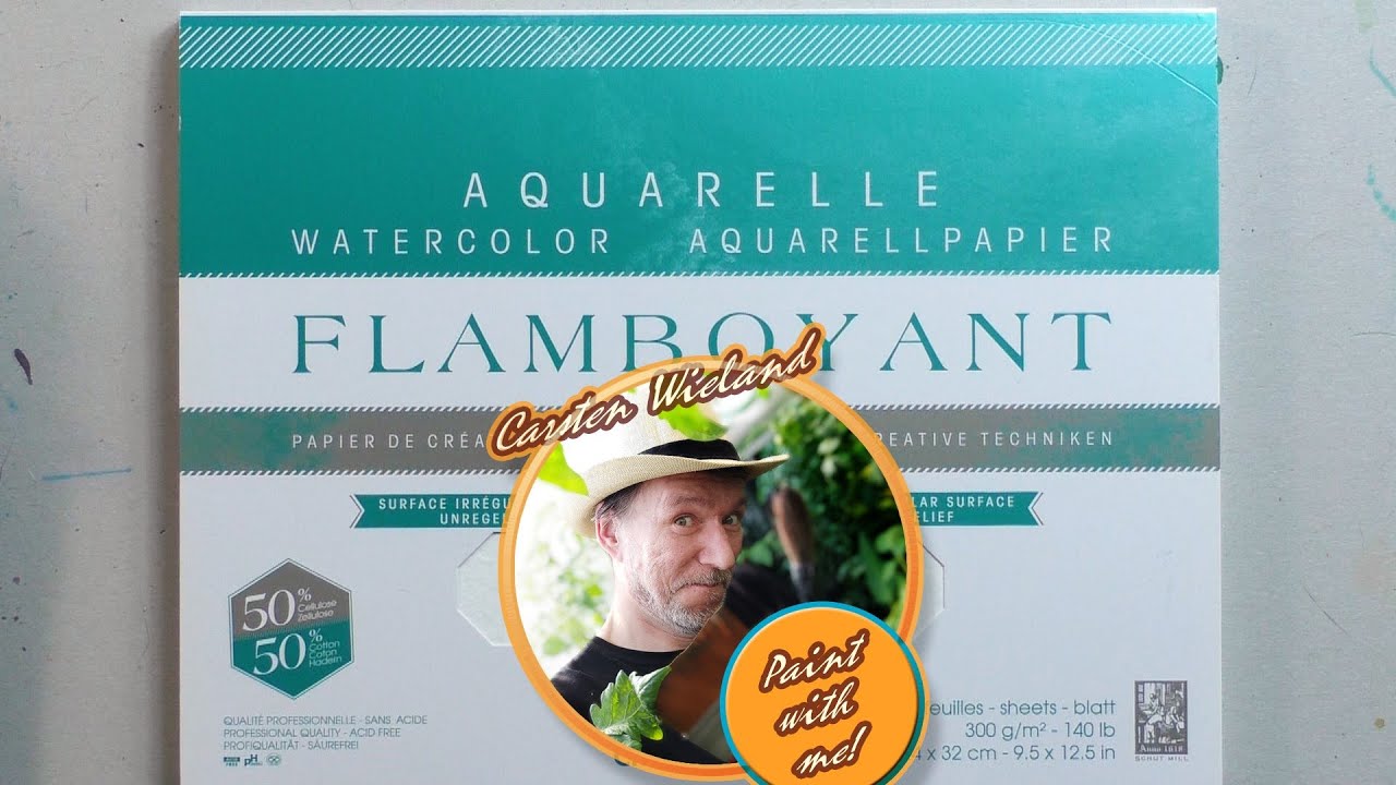***** Test Aquarellpapier Clairefontaine 