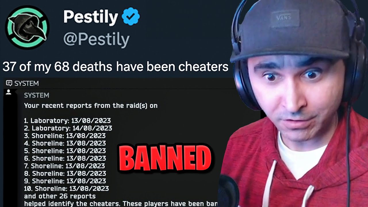 Summit1g Reacts to Pestily BANNING 37 Cheaters on Tarkov in 5 Days