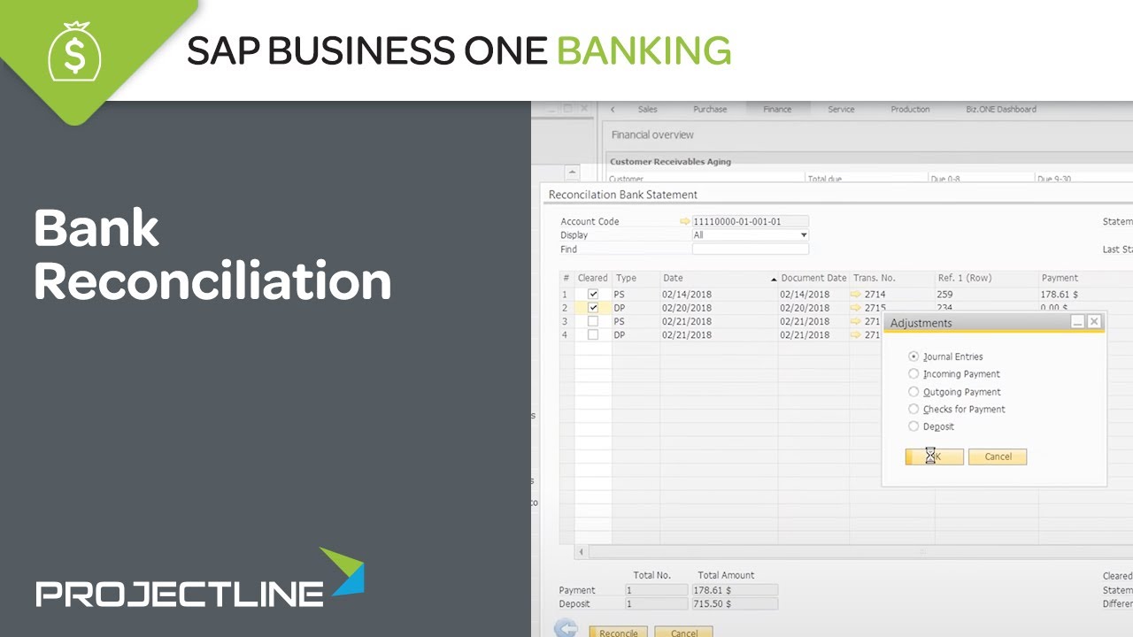 SAP Business One Bank Reconciliation