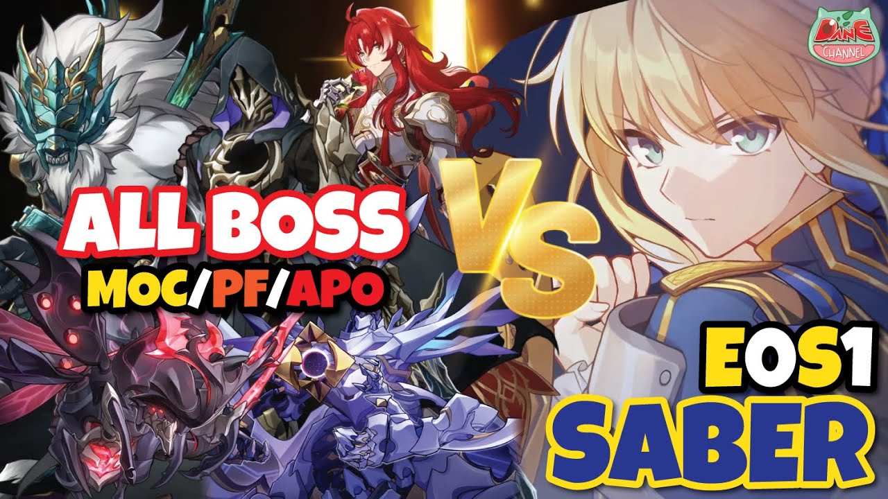 E0S1 SABER VS ALL BOSS | BATTLE SHOWCASE | MOC12 V3.3 | PF4 V3.3 | APO4 V3.4 | Honkai Star Rail