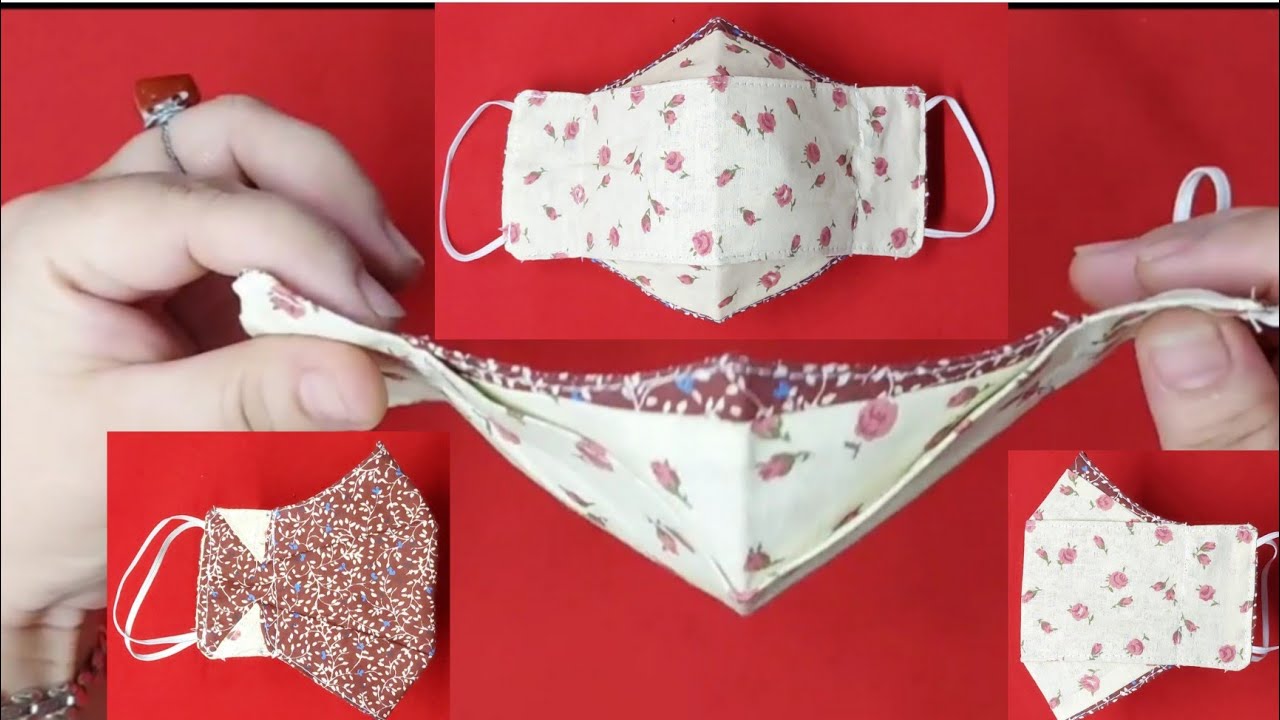 2TONE 3D FACEMASK /HAWK STYLE FACEMASK / BREATHABLE AND COMFORTABLE /FACEMASK SEWING TUTORIAL