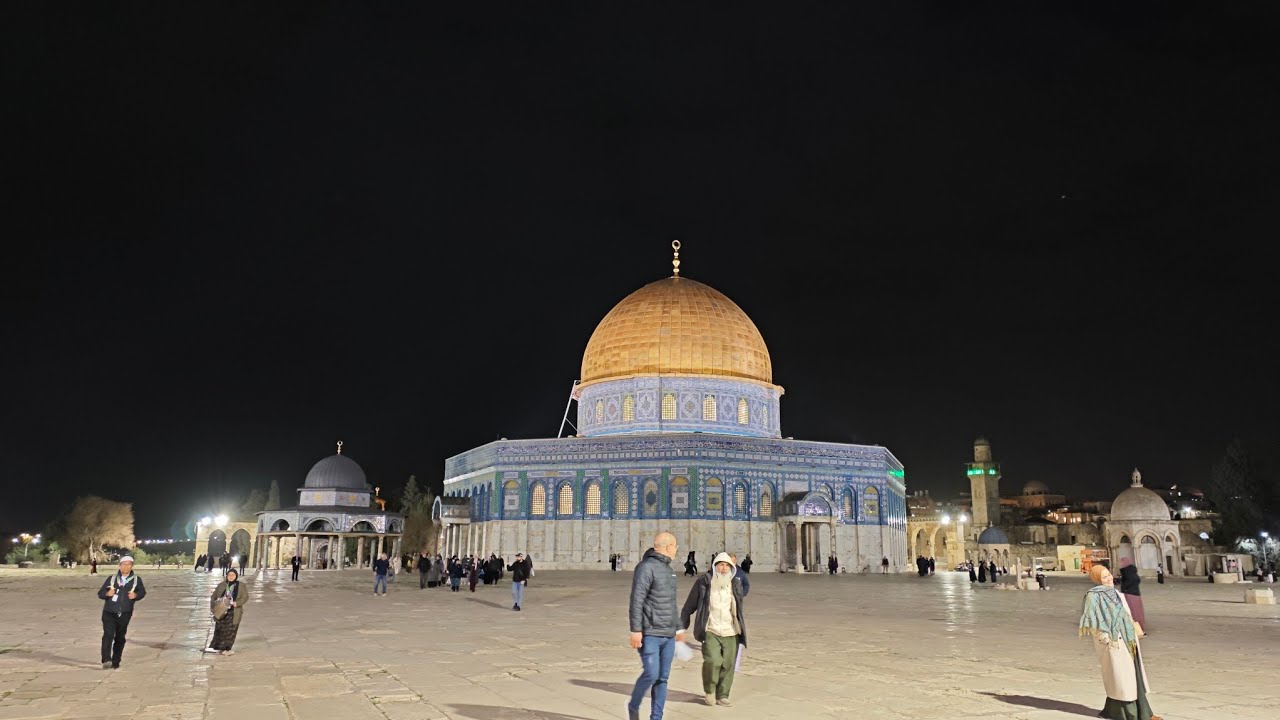 6.2.2026 أذان و صلاة العشاء من المسجد الأقصى المبارك Isha prayer from the blessed Al-Aqsa Mosque