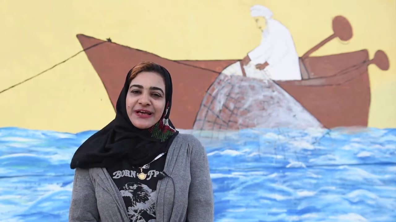 مشروع اللوحة الفنية على جداريات ميناء الصيد البحري بصور
