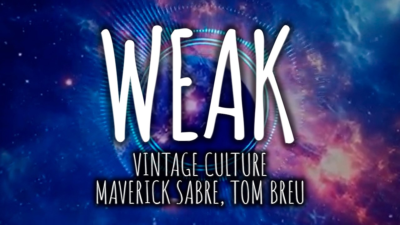 Weak - Vintage Culture, Maverick Sabre, Tom Breu - Lyrics | 4K Futuristic Visuals