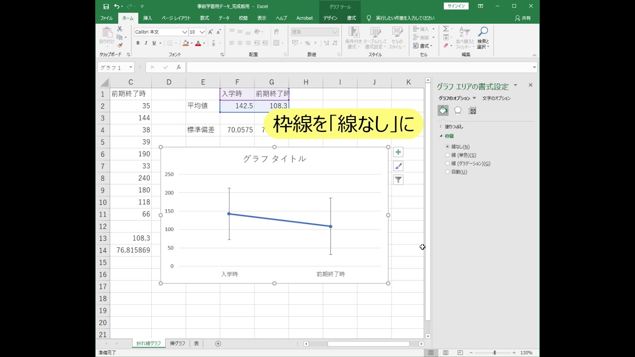 2-4, 5  外枠・目盛線を消す