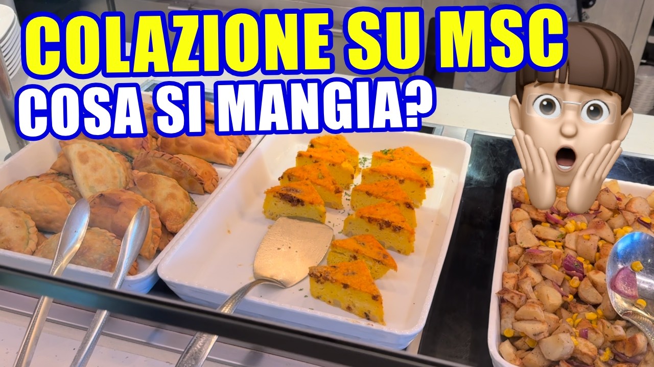 crociera MSC guarda COSA ho trovato AL BUFFET di colazione!