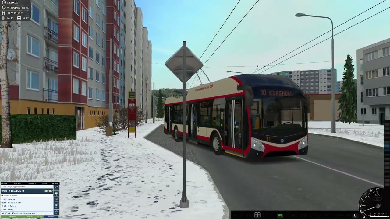 Linka/Line/Linien 10 Evropská -] Kvasnov, U Prodejny [Simt]