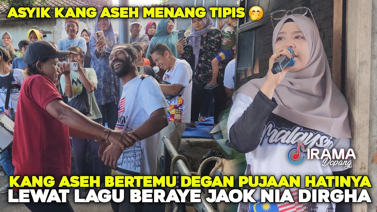 AKHIRNYA KANG ASEH BERTEMU DENGAN PUJAAN HATINYA LEWAT LAGU BERAYE JAOK NIA DIRGHA IRAMA DOPANG
