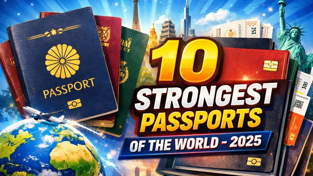 Passport ranking 2025|10 strong passports of the world-2025|পৃথিবীর শক্তিশালী ১০টি পাসপোর্ট।