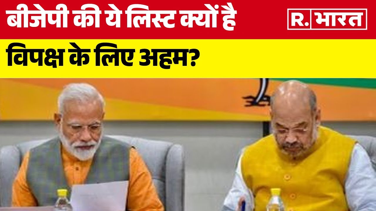 BJP Candidate 2nd List: बीजेपी की ये लिस्ट क्यों है विपक्ष के लिए अहम? । R Bharat