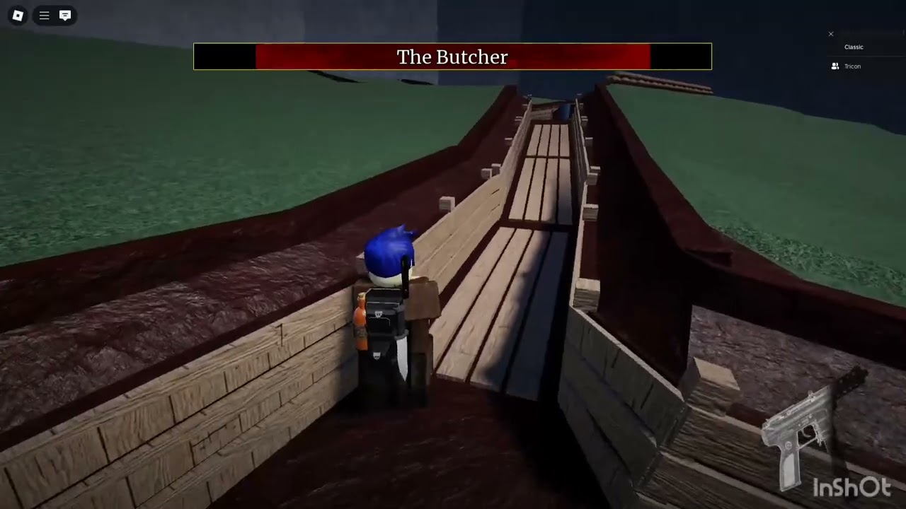 defeating the butcher in roblox brother's vow