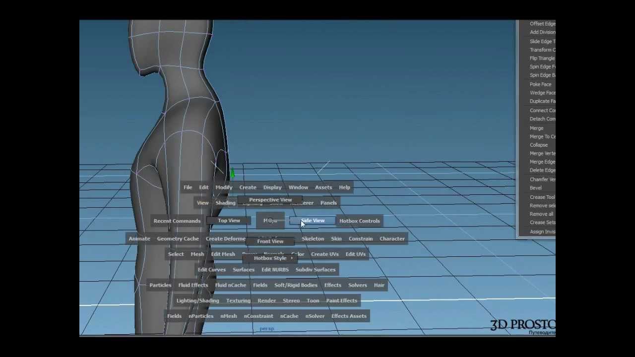 Modeling a Human Base mesh in Maya 2