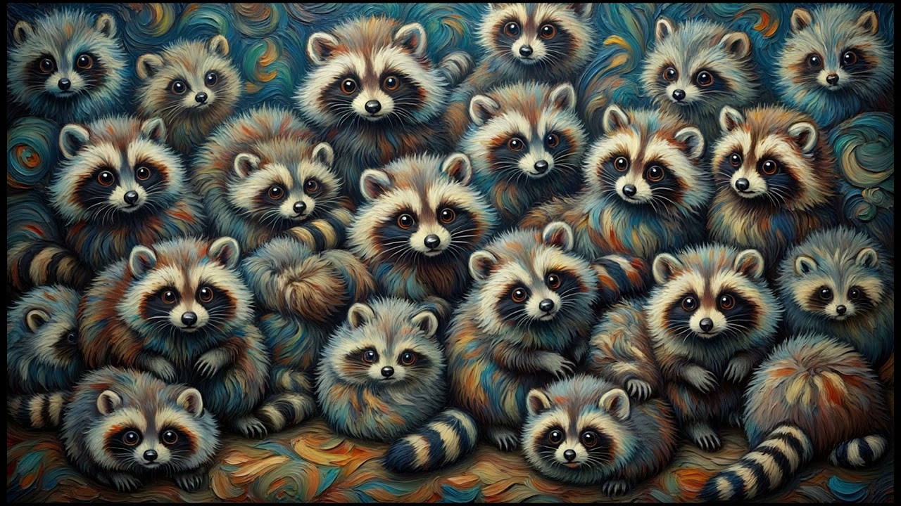 Raccoon | TV Art Screensaver for TV Wallpaper | Vista Frame