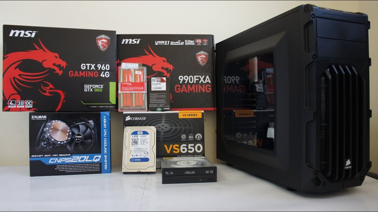 AMD FX 9370 Gaming PC Build, Benchmark And GTA V Game Test