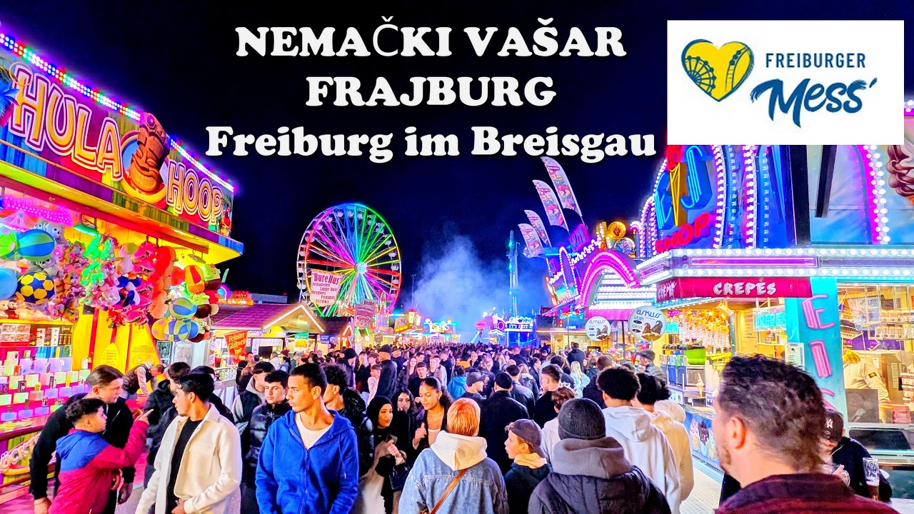 Amazing and spectacular FREIBURGER MESS Fair VAŠAR panađur u Frajburgu 2024. NEMAČKA #vašar #fair