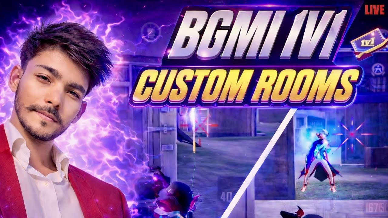 BGMI 1v1 CUSTOM ROOM || DANAMM IS LIVE