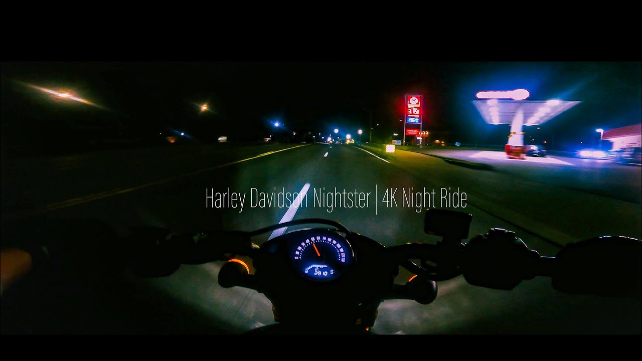 Harley Davidson Nightster | Night Ride | 4K POV