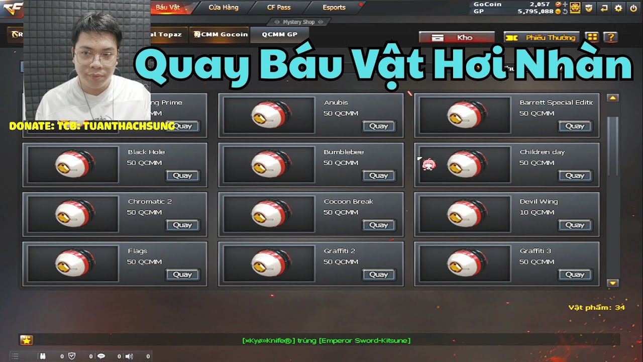 [ Đột Kích Crossfire ] Quay Báu Vật Đột Kích - Tuấn Thạch  Sùng